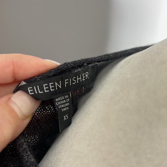 EILEEN FISHER 100% Linen Lagenlook Artsy Minimalist Contemporary Button Cardigan - Picture 13 of 15